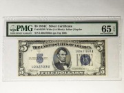 USA 5 dolarów 1934C Silver Certificate PMG 65 EPQ Fr 1653W