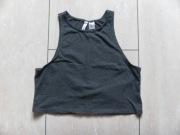 Szary croptop H&M 38,M top bluzka