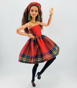 Suknia sukienka ubranko dla lalek Barbie zestaw 11 elementów