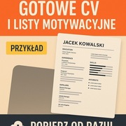 GOTOWY PAKIET 10 CV + 7 LISTÓW MOTYWACYJNYCH – SZABLONY DO EDYCJI WORD/PDF