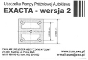 Uszczelka pompy próżniowej autoklawu EXACTA - wersja 2