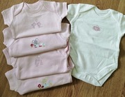 Body krótki rękaw George rozm 80 -kompl 5 szt GIRL