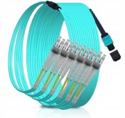 Kabel światłowodowy MPO/MTP do LC – 12 włókien (OM3/OM4)
