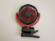 NOWY Wentylator na klips z wbudowana baterią