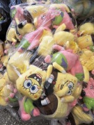 Maskotki,  pluszaki,  zawieszka brelok Spongebob 10-15 cm, cena za 10 szt
