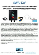 Alarm poziomu napełnienia szamba SWA-12V