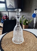 Kryształowa karafka dzwon vintage PRL