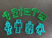 MINECRAFT FOREMKI DO CIASTEK PIERNIKÓW + GRATIS BRELOK