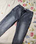 Reserved spodnie jeansy jogger Rozmiar 170 cm szare
