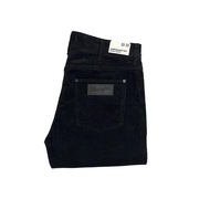 Spodnie męskie sztruks Wrangler Greensboro 803 Black W33 L32