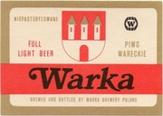 etykieta piwna - browar Warka