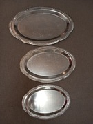 Półmisek 3 sztuki kolor srebra