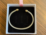 Śliczna bransoletka stal pozłacana 