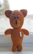 Cudowny zabawny miś, handmade