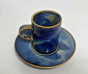 Filiżanka do espresso, porcelana, blue, zestaw, 90 ml