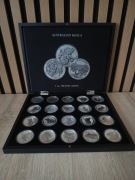 AUSTRALISKI KOALA 2007 - 2026 CAŁY KOMPLET 20 x 1 OZ 999, KASETA