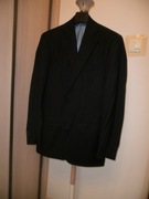 SUITSUPPLY PREMIUM GRANATOWA WEŁNA 48+PANTOFLE FABER HAND MADE BORDO SKÓRA 