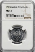 1 złoty 1985  NGC MS64