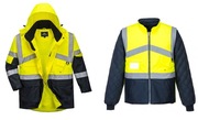 Kurtka z OCIEPLACZEM odblaskowa Portwest 4w1