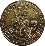 Talar Toruński Zygmunta III 1630 r  Au/Ag nakład 10 szt NEFRYT PRÓBA