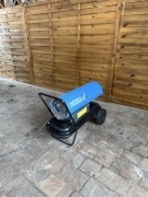 Nagrzewnica olejowa DEDRA na kółkach 20 kW – sprawna, mocna 