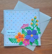 Ręcznie robiona kartka urodzinowa 