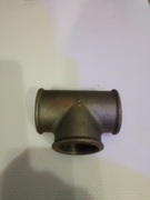 Trójnik 1.1/2" czarny zeliwny