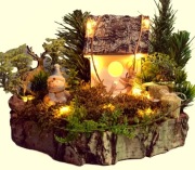 Dekoracja stroik świąteczny drewno Homemade 