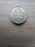 Wielka Brytania one pound 1983 st -III; Elżbieta II - 2 portret; herb król