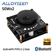 Wzmacniacz stereo klasa D 2x50W na kanał Bluetooth 5.1/AUX/USB