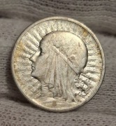 Moneta 2 zł  Polonia -Głowa Kobiety,Jadwiga Babka z 1933r z.z.m