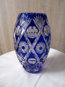 Wazon kryształowy w kolorze kobaltowym Lambert