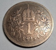 Moneta Austria 1 Korona 1895 srebro