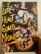 Obraz pop art sknerus 50x70 grafika dekoracja 