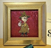 Włóczykij i Buka Muminki Obraz Ramka Bajka 0waste Muminek String Art 