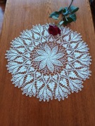 Serwetka szydełkowa ręcznie robiona 60 cm – koronka, handmade