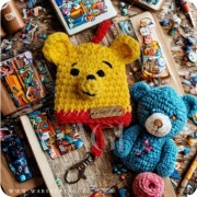 Breloczek, etui na klucze - kubuś puchatek