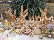 krolik zajac wielkanocny wyroby z drzewa 