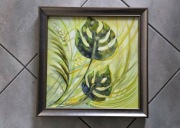 Obraz olejny "LIŚCIE" - Elżbieta Szot