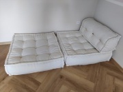 Sofa modułowa Yebel SKLUM bawełna 100x100cm kremowa wygodna