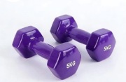 Zestaw fioletowe hantle 10kg