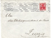 DR PERFIN Germania 10pf na kopercie, stempel Essen 25.11.1914 r.