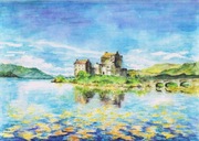 Akwarela, Szkocja, Zamek