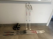 Narty biegówki 140 kije 90 buty Fischer 36
