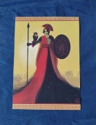 "Bogini Atena" Ilustracja grafika A3