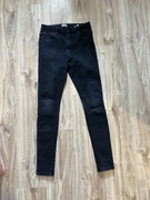 Czarne skinny dżinsy