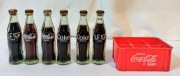 6 Mini buteleczek Coca Cola, wysokość 7,5cm. Lata 80, #2