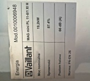 Piecyk gazowy vaillant mini pl11-0/1 xi h , Moc nominalna 19.2 kW, - 