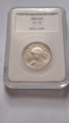 II RP - 2 zł 1924 r.- Żniwiarka - róg i pochodnia  MS 65