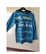 punk rock bluza z kapturem  młodzieżowa  casual modna 